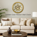 Golden Kinetic Classic Wall Clock