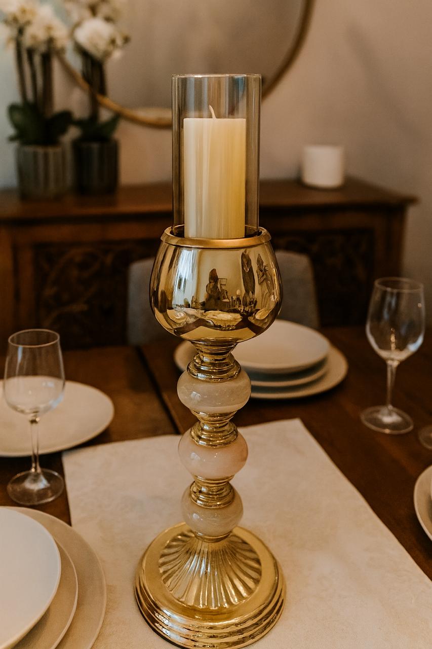 Celestia Onyx Candle Holder