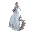 Golden Petals Porcelain Figurine