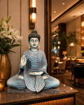 The Serene Blessing Buddha (Grey Black)